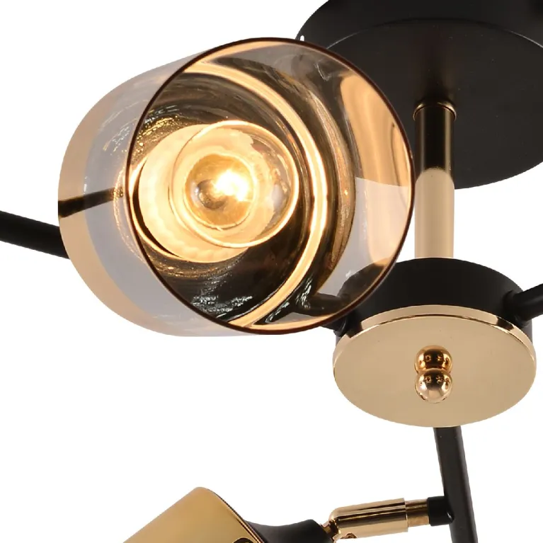 Люстра на штанге Reluce 01555-3.3-06B BK+FGD в Нижнем Новгороде