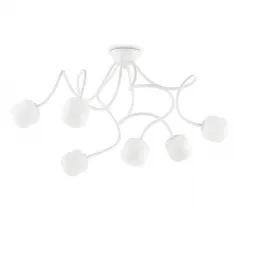 Потолочная люстра Ideal Lux Octopus PL6 Bianco