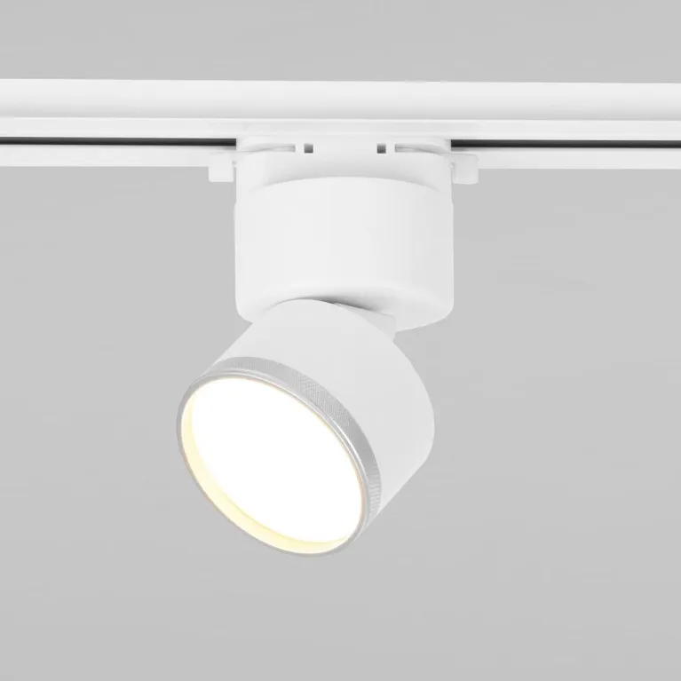 Трековый светодиодный светильник Elektrostandard Impact 85514/01 белый матовый/серебро a062872 в Нижнем Новгороде