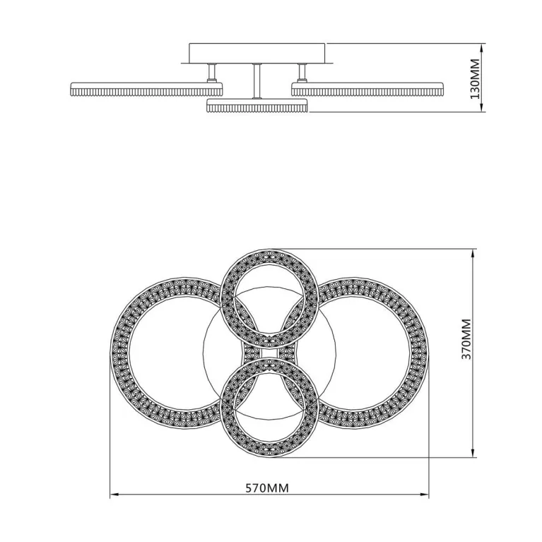 Потолочная светодиодная люстра Escada Alunit 10281/4LED в Нижнем Новгороде