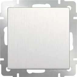 Выключатель одноклавишный перламутровый рифленый WL13-SW-1G 4690389124365
