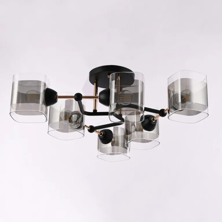 Потолочная люстра Arte Milano Amalfi 324308/6 BK+FG в Нижнем Новгороде