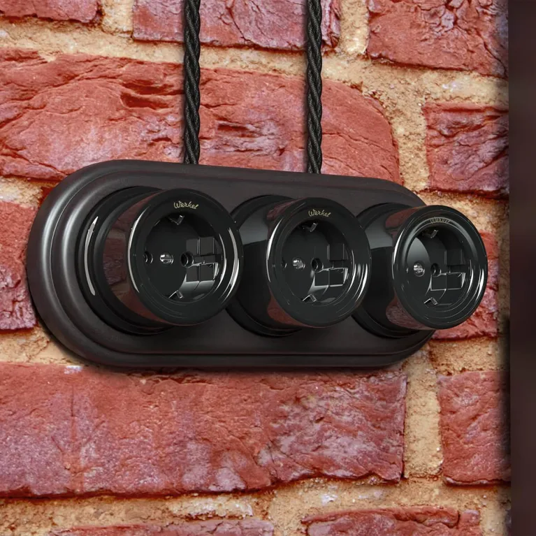 Ретро кабель Werkel витой трехжильный 2,5 мм черный 4690389116834 в Нижнем Новгороде