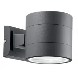 Уличный настенный светильник Ideal Lux Snif Ap1 Round Antracite