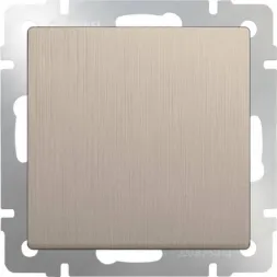 Выключатель одноклавишный проходной шампань рифленый WL10-SW-1G-2W 4690389085284