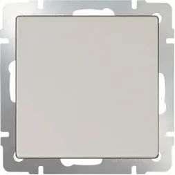 Выключатель одноклавишный проходной слоновая кость WL03-SW-1G-2W-ivory 4690389046155