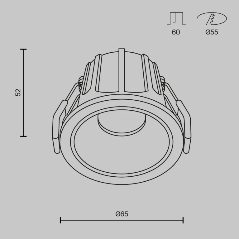 Встраиваемый светильник Maytoni Technical Alfa LED DL043-01-10W3K-RD-W в Нижнем Новгороде