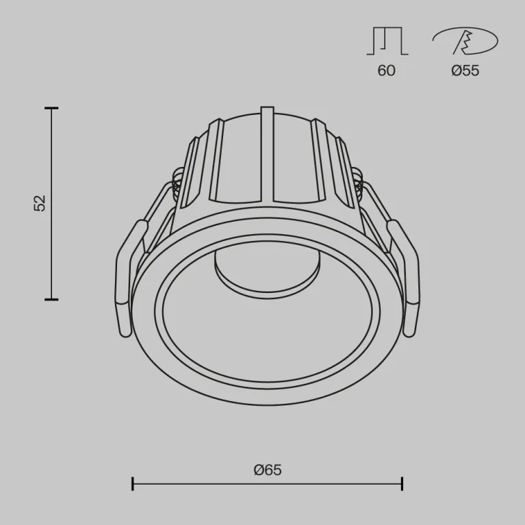 Встраиваемый светильник Maytoni Technical Alfa LED DL043-01-10W3K-RD-WB в Нижнем Новгороде