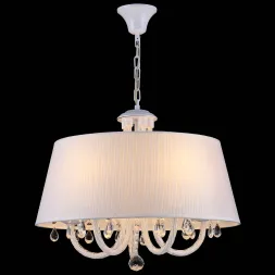 Подвесная люстра Natali Kovaltseva SAN MARINO 11424/5C WHITE GOLD