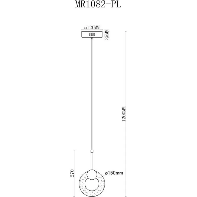 Подвесной светодиодный светильник MyFar Lora MR1082-PL в Нижнем Новгороде