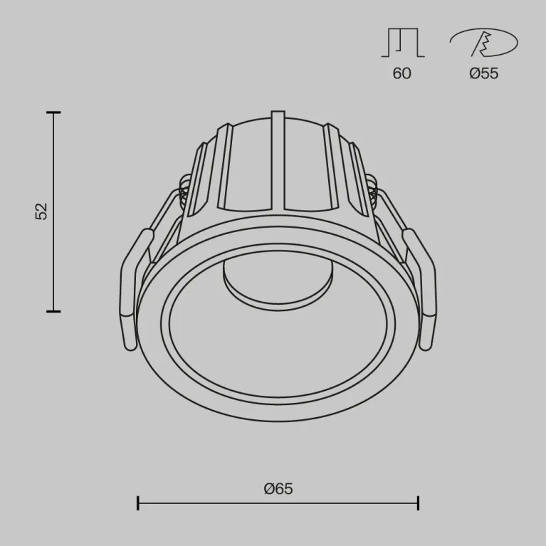 Встраиваемый светильник Maytoni Technical Alfa LED DL043-01-10W4K-RD-WB в Нижнем Новгороде
