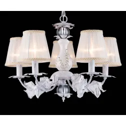 Подвесная люстра Natali Kovaltseva LADY 70043-5C WHITE GOLD