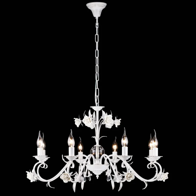 Подвесная люстра Natali Kovaltseva JENNIFER 11394/8C WHITE GOLD в Нижнем Новгороде
