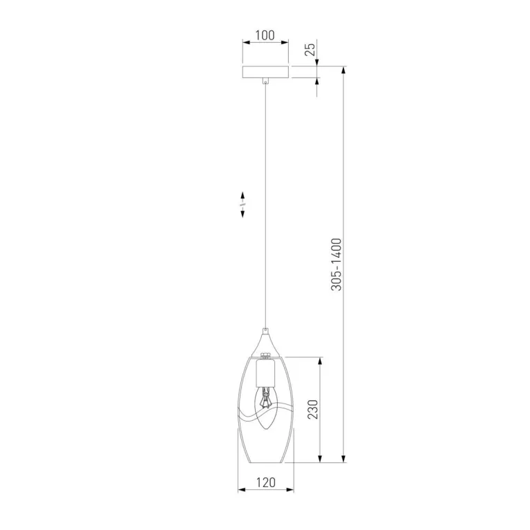 Подвесной светильник Eurosvet Lotus 50222/1 дымчатый в Нижнем Новгороде