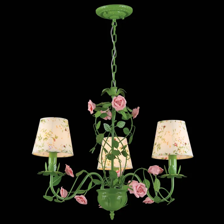 Подвесная люстра Natali Kovaltseva ROSE 11490/3 GREEN в Нижнем Новгороде
