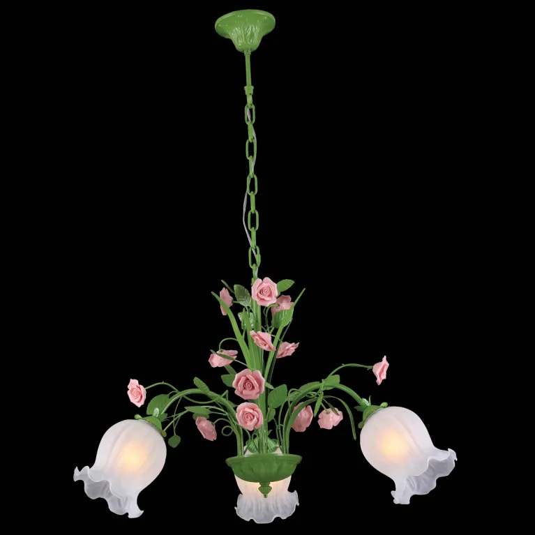 Подвесная люстра Natali Kovaltseva ROSE 11470/3C GREEN в Нижнем Новгороде