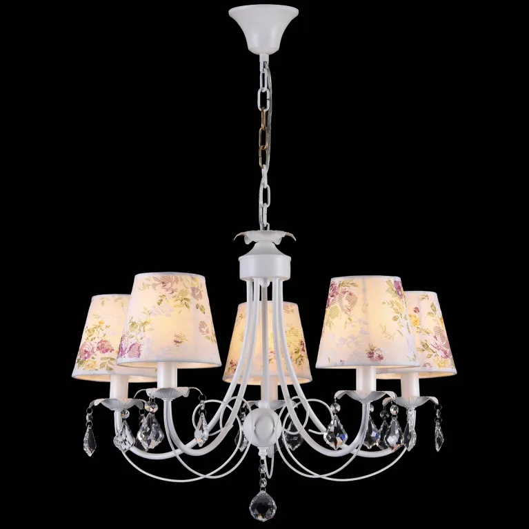 Подвесная люстра Natali Kovaltseva PALERMO 11417/5C WHITE GOLD в Нижнем Новгороде