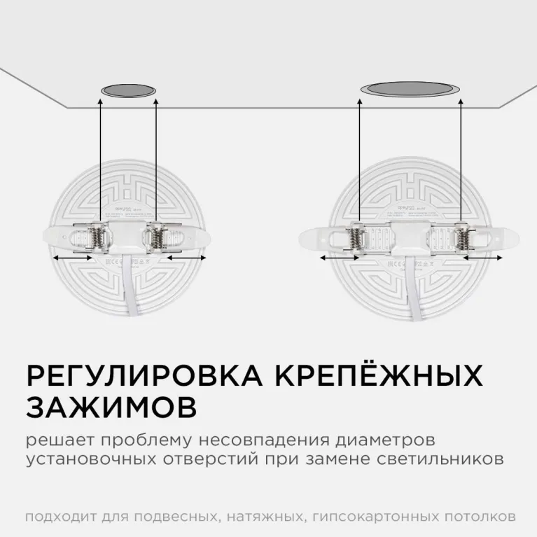 Встраиваемая светодиодная панель безрамочная Apeyron FLP 06-107 в Нижнем Новгороде
