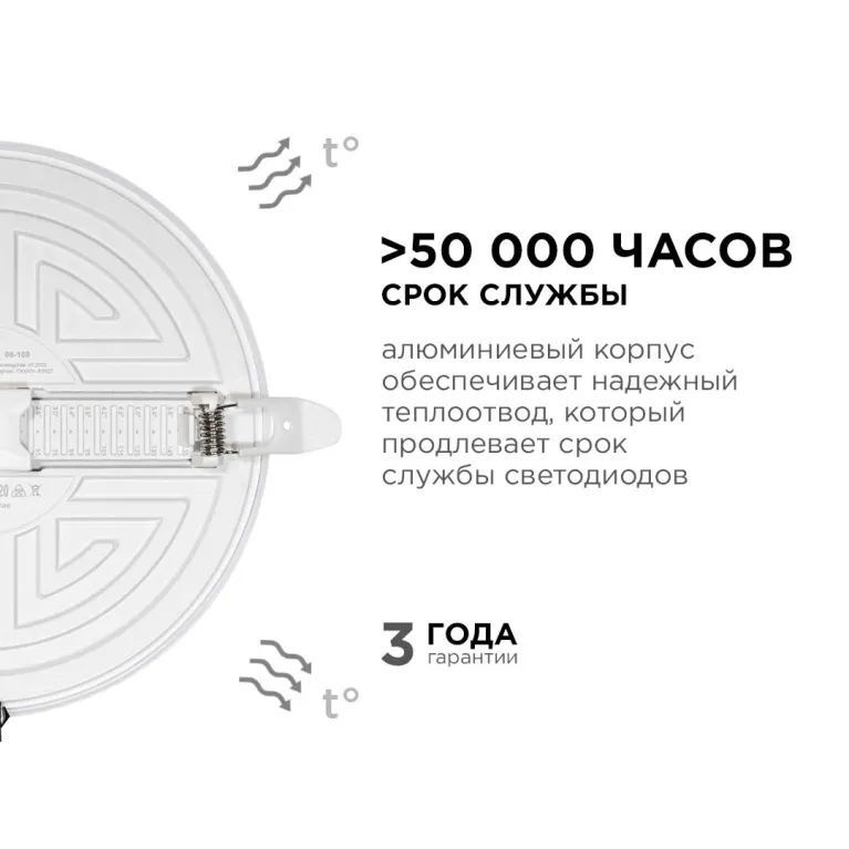 Встраиваемая светодиодная панель безрамочная Apeyron FLP 06-109 в Нижнем Новгороде