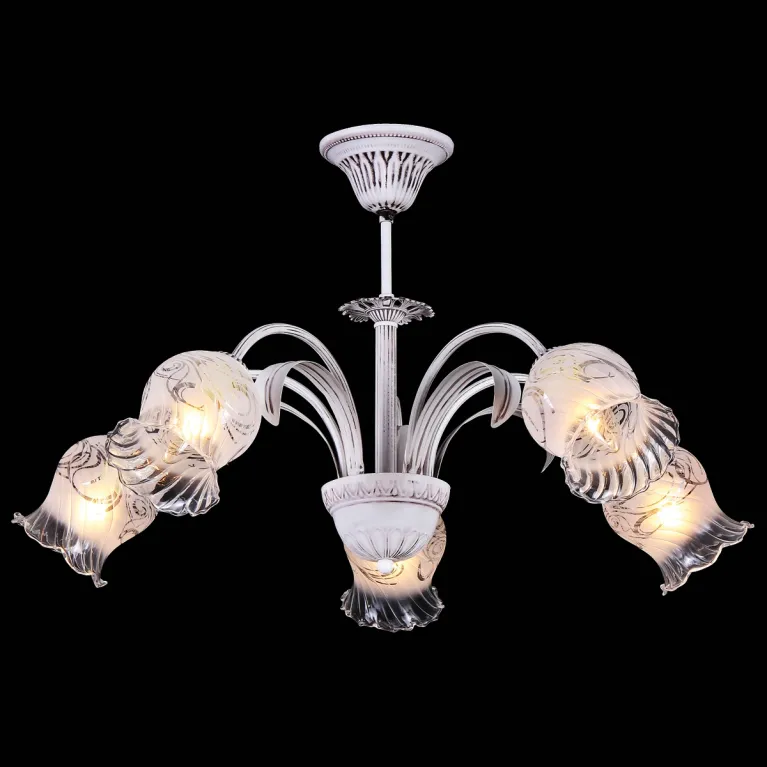 Потолочная люстра Natali Kovaltseva AREZZO 11412/5C COFFEE IVORY в Нижнем Новгороде