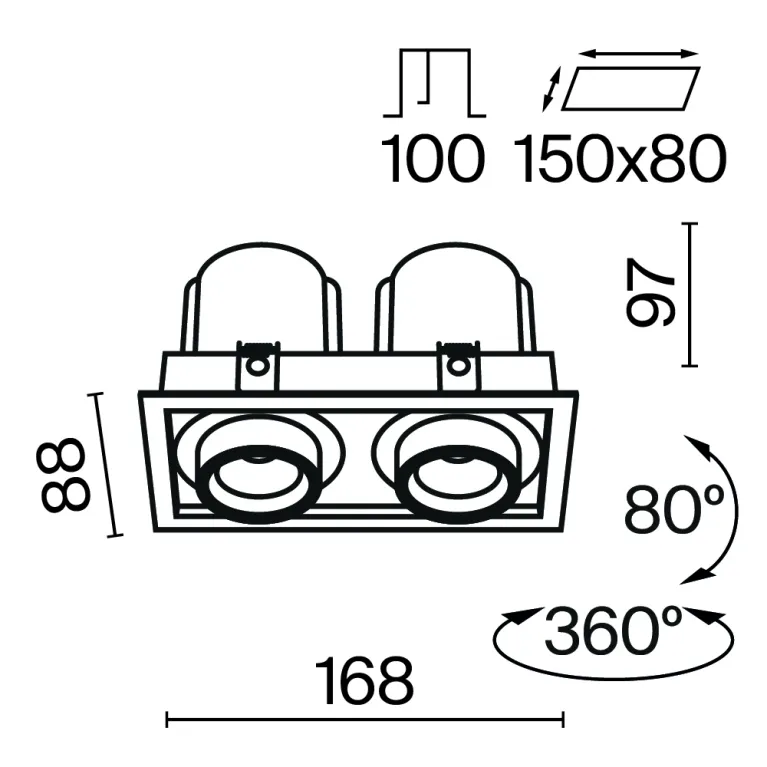 Встраиваемый Maytoni Technical Hidden DL095-02-10W3K-W в Нижнем Новгороде