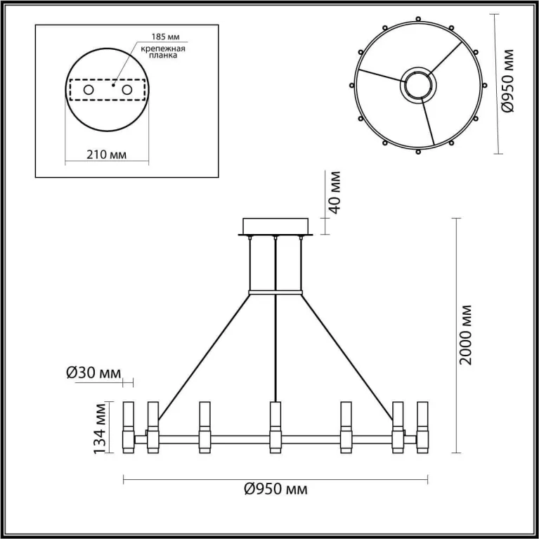 Подвесная светодиодная люстра Odeon Light Candel 5009/48L в Нижнем Новгороде