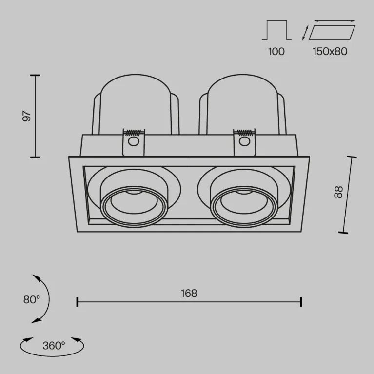 Встраиваемый Maytoni Technical Hidden DL095-02-10W3K-W в Нижнем Новгороде