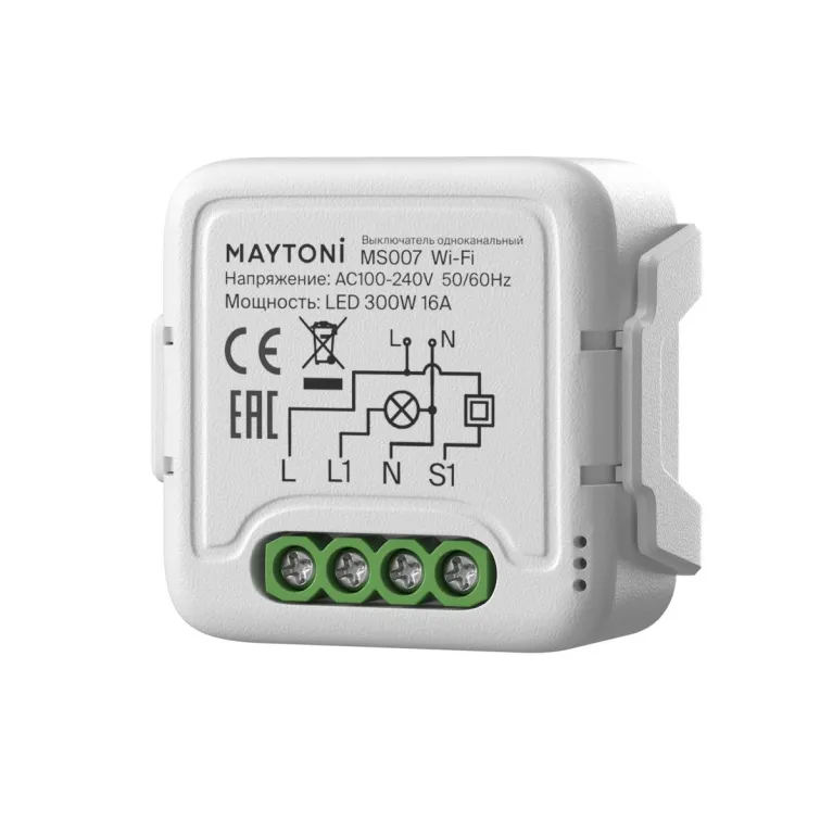 Wi-Fi выключатель одноканальный Maytoni Lighting control MS007 в Нижнем Новгороде