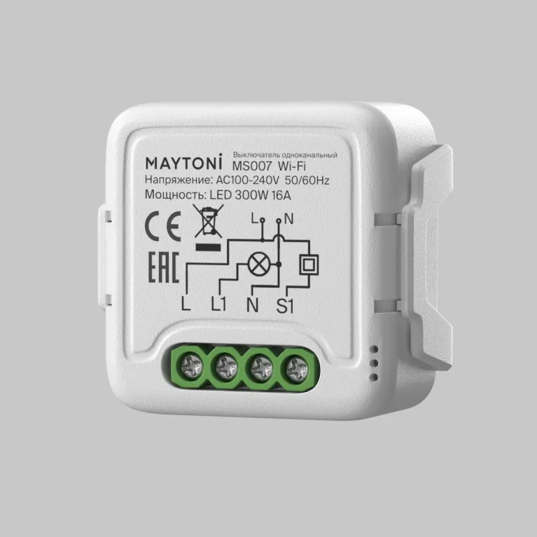 Wi-Fi выключатель одноканальный Maytoni Lighting control MS007 в Нижнем Новгороде