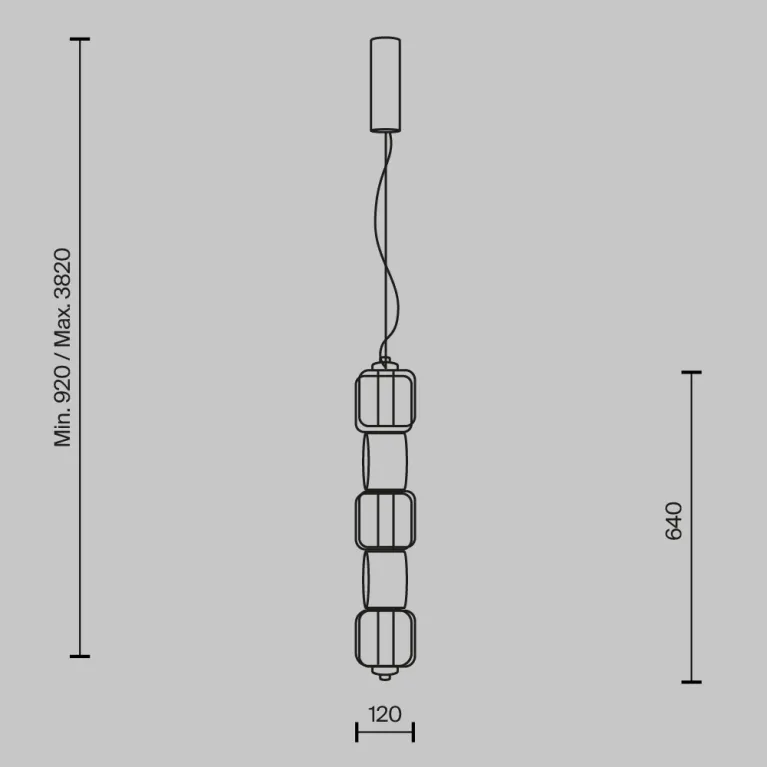 Подвесной светильник Maytoni Ritmo MOD381PL-L30CH3K в Нижнем Новгороде