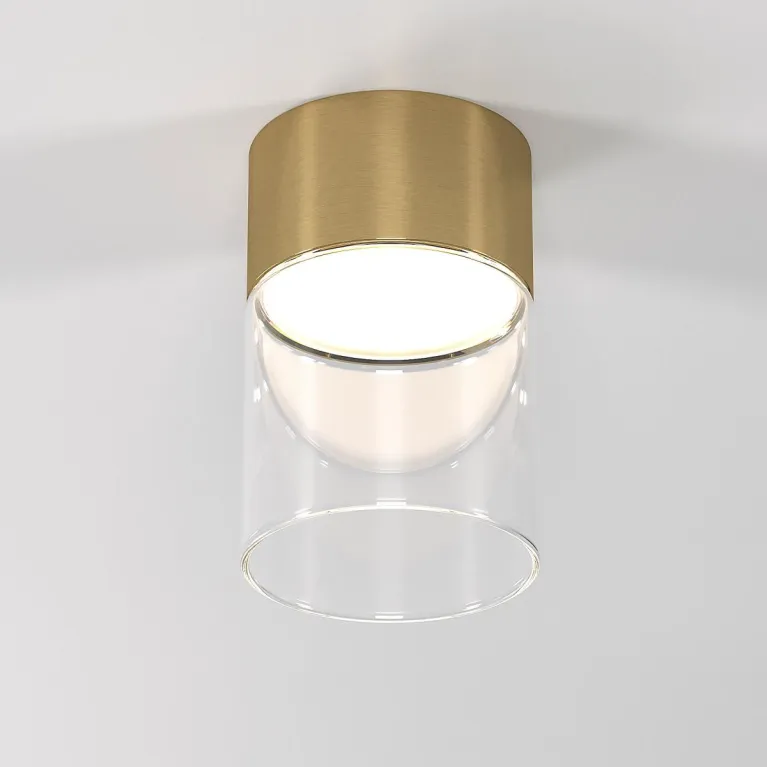 Потолочный светодиодный светильник Elektrostandard Lumen 25047/LED 10W 4000К латунь/прозрачный a0647 в Нижнем Новгороде
