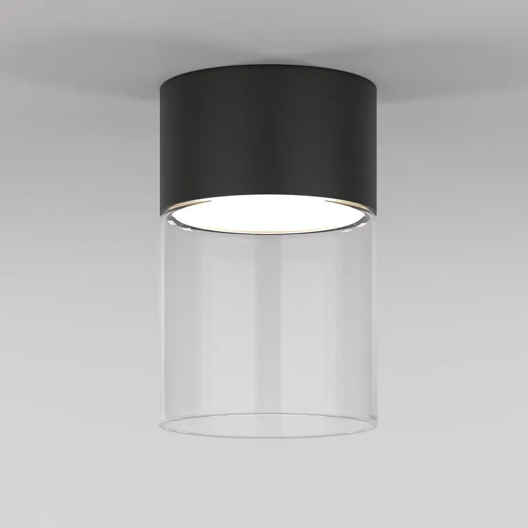 Потолочный светодиодный светильник Elektrostandard Lumen 25047/LED 10W 4000К черный/прозрачный a0647 в Нижнем Новгороде