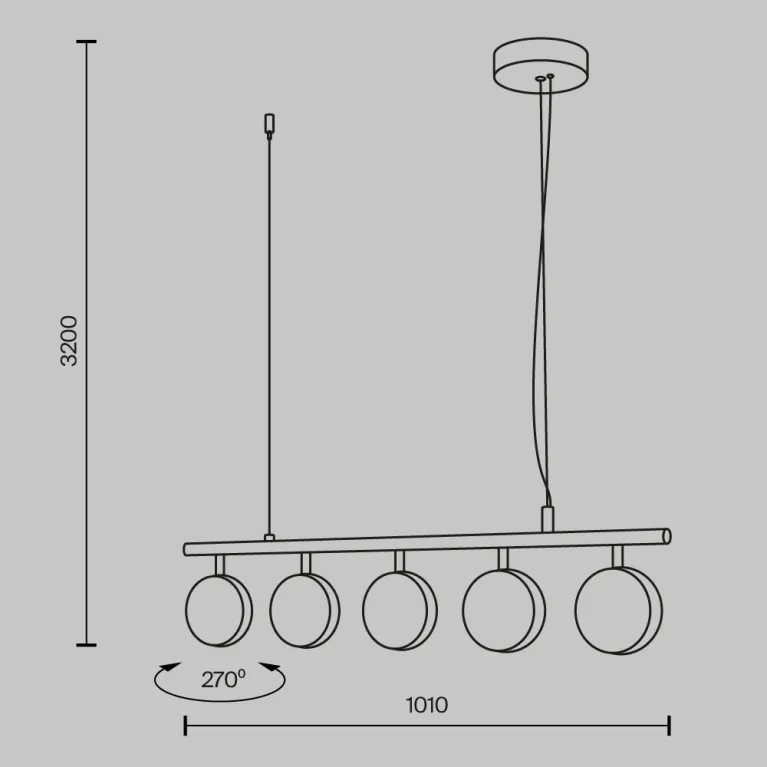 Подвесная люстра Maytoni Mind MOD299PL-L48BS3K в Нижнем Новгороде