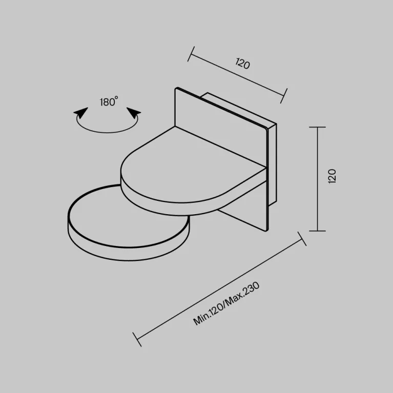 Настенный светильник Maytoni Flap MOD354WL-L12B3K в Нижнем Новгороде