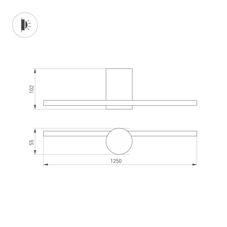 Настенный светодиодный светильник Arlight SP-Vinci-M-S1200x55-12W Warm3000 036931 в Нижнем Новгороде
