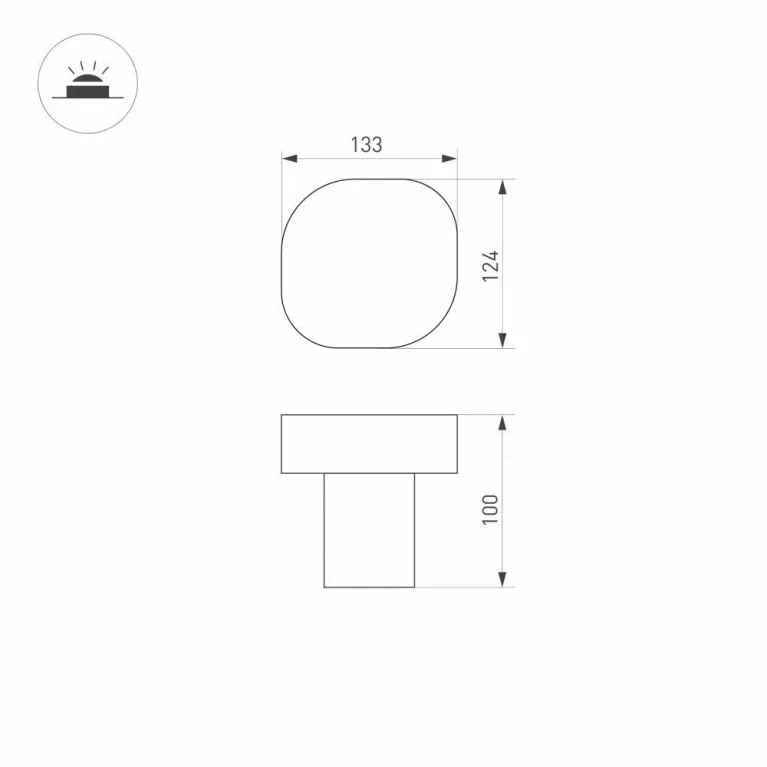 Уличный светодиодный светильник Arlight LGD-Swamp-Boll-H100-7W Warm3000 030002 в Нижнем Новгороде