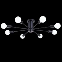 Люстра на штанге Natali Kovaltseva LOFT 75140/8C BLACK