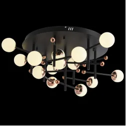 Потолочная люстра Natali Kovaltseva LED LAMPS 81344 GOLD BLACK