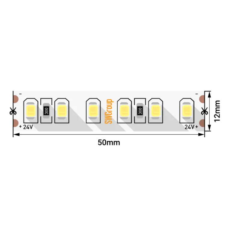 Светодиодная лента SWG SWG2P120-CC-24-9.6-WW 013430 в Нижнем Новгороде