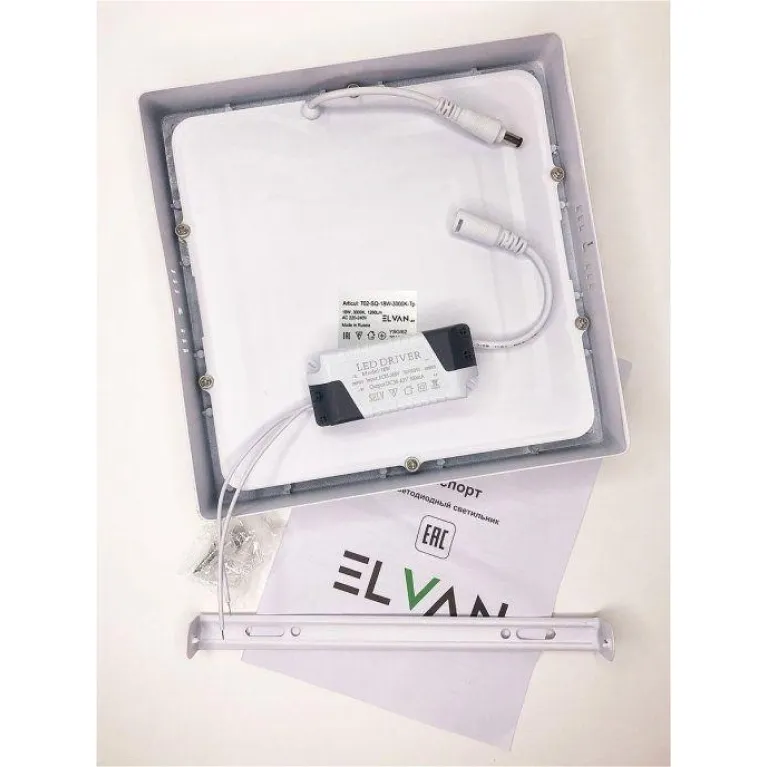 Настенно-потолочный светодиодный светильник Elvan NLS-702SQ-18W-WW-Wh в Нижнем Новгороде
