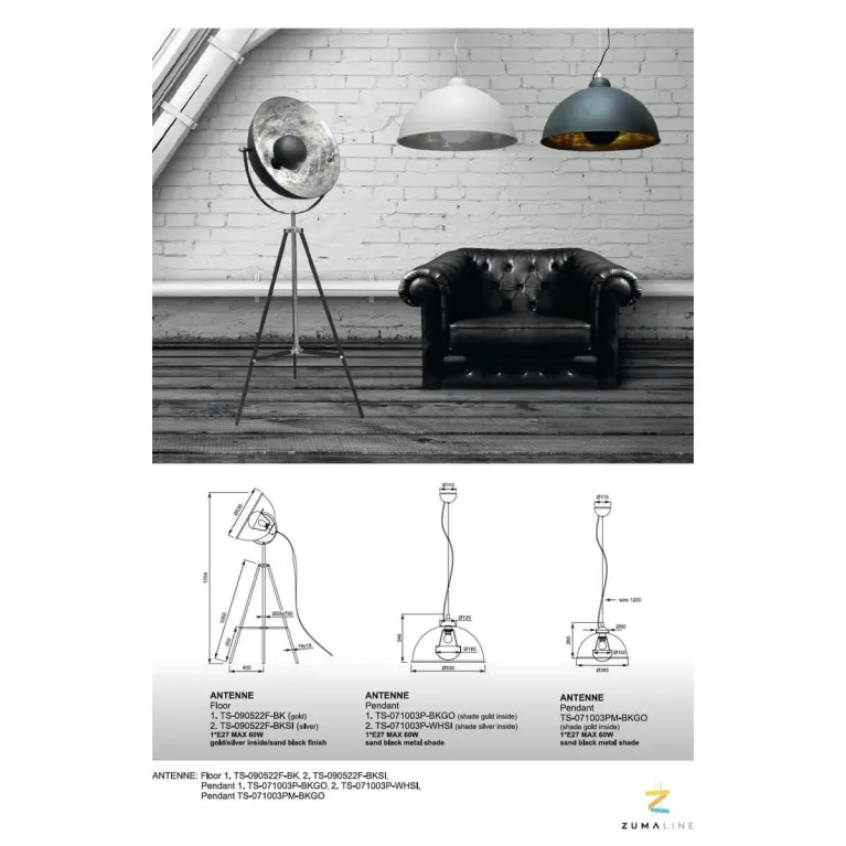 Торшер Zumaline Antenne TS-090522F-WHSI в Нижнем Новгороде