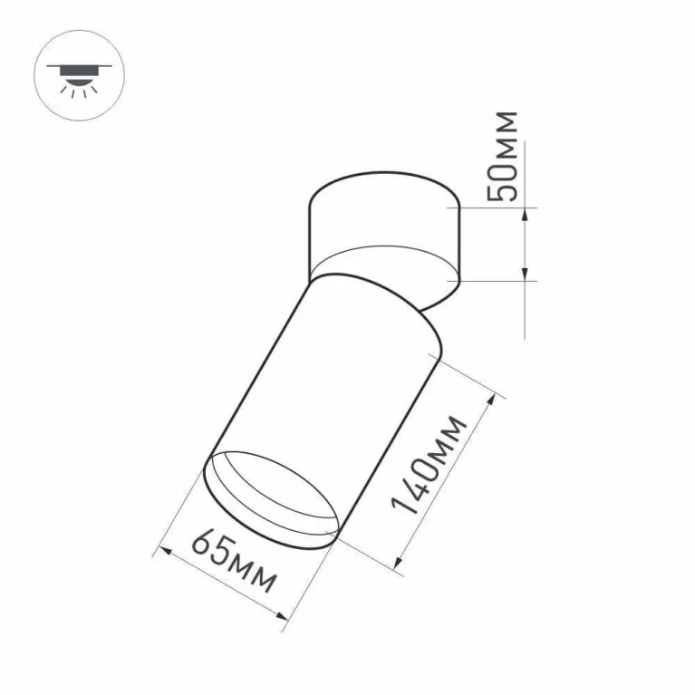 Потолочный светодиодный светильник Arlight SP-Polo-Surface-Flap-R65-8W Day4000 027529 в Нижнем Новгороде