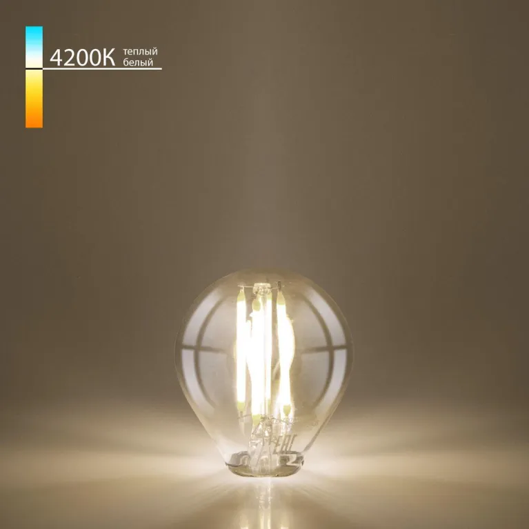 Лампа светодиодная филаментная Elektrostandard E14 8W 4200K прозрачная BLE1446 a060524 в Нижнем Новгороде