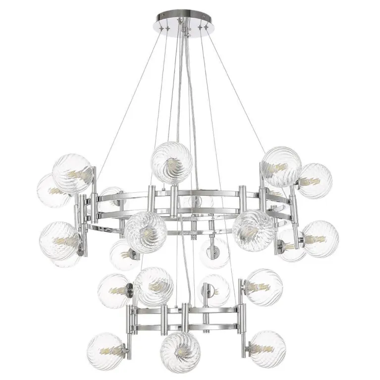 Подвесная люстра Crystal Lux Luxury SP16+8 Chrome в Нижнем Новгороде