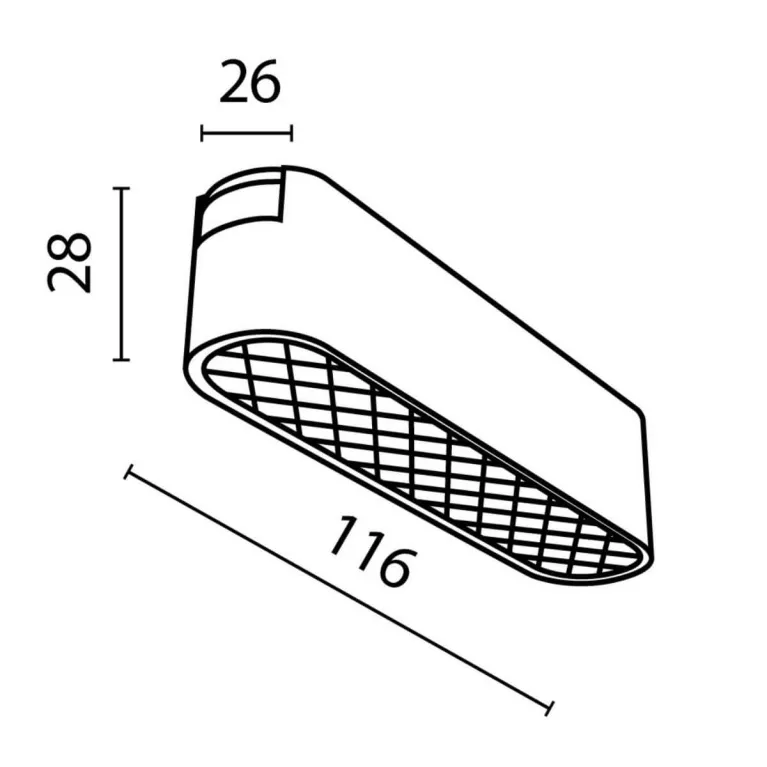 Трековый светодиодный светильник Maytoni Technical Basis Grid TR084-1-6W3K-B в Нижнем Новгороде