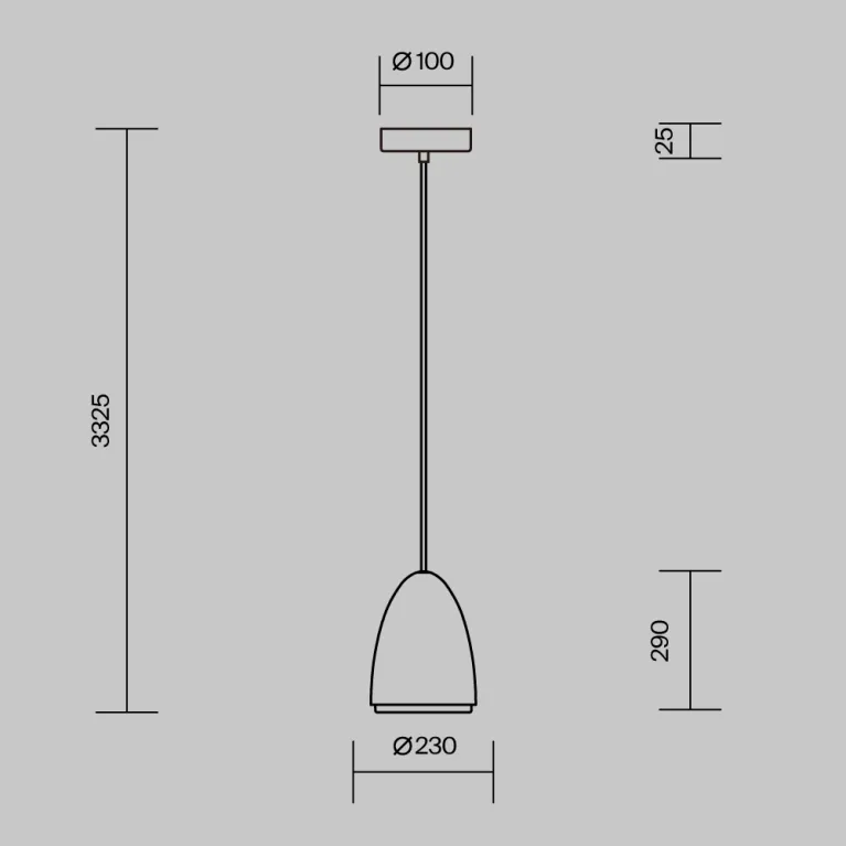 Подвесной светильник Maytoni Pilastro MOD430PL-01CM в Нижнем Новгороде