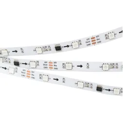 Светодиодная лента Arlight SPI-B30-10mm 12V RGB-PX3 (7.2W/m, IP20, 5060, 5m) 026368(2)