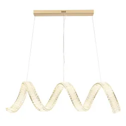 Подвесной светодиодный светильник Crystal Lux Musika SP100W Led L1200 Gold