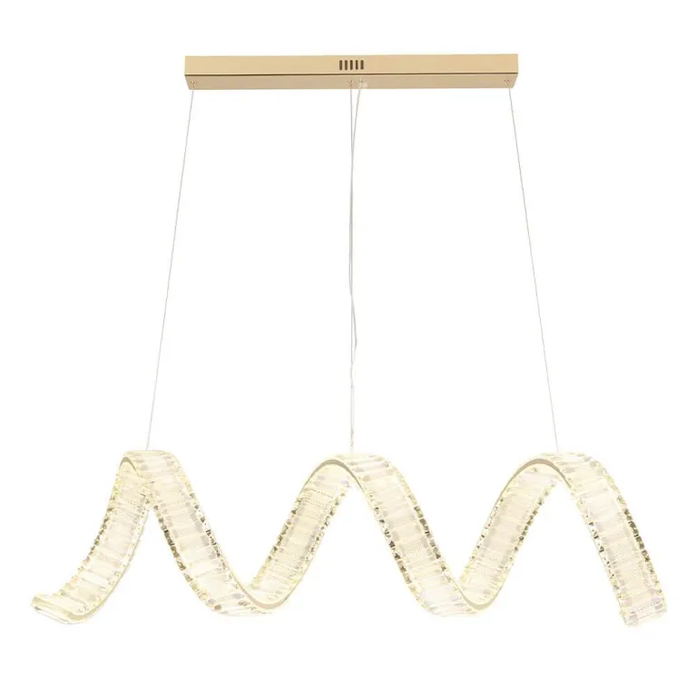 Подвесной светодиодный светильник Crystal Lux Musika SP100W Led L1200 Gold в Нижнем Новгороде