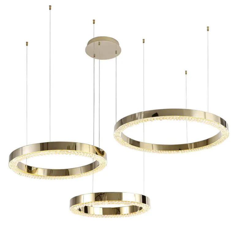 Подвесной светодиодный светильник Crystal Lux Saturn SP120W Led Gold в Нижнем Новгороде